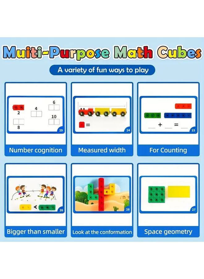 مكعب الإبداع الرياضي ألعاب التلاعب الرياضي مكعبات البناء مستلزمات التعلم المنزلية والفصلية - Image 5